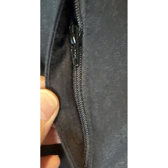 J Crew Womens Black Linen Blend Ankle Straight Leg Pants Sz 00 NEW - Picture 3 of 11